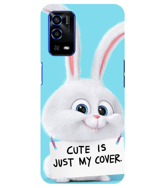 Cute is just my cover Back Cover For  Oppo A55