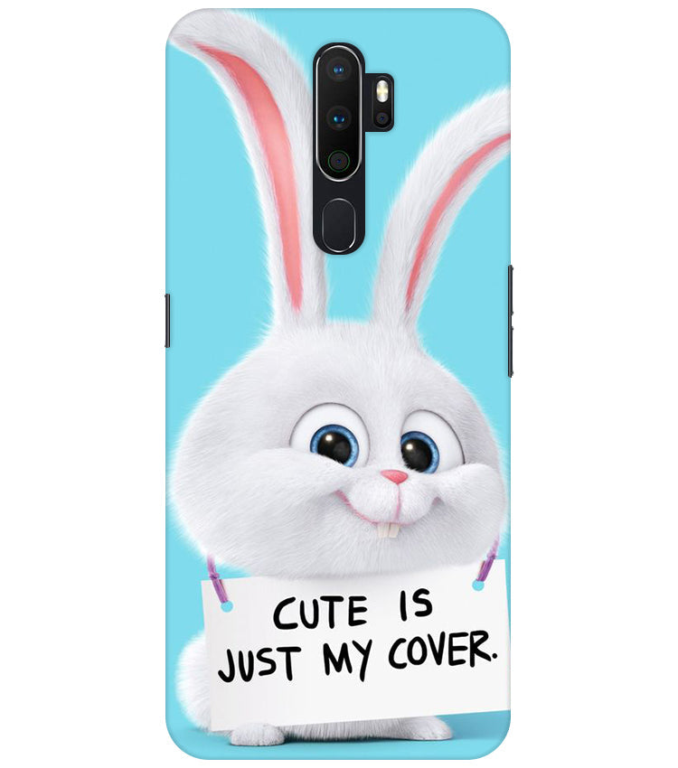 Cute is just my cover Back Cover For  Oppo A5 2020