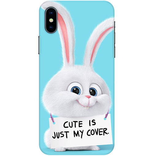 Cute is just my cover Back Cover For  Apple Iphone X