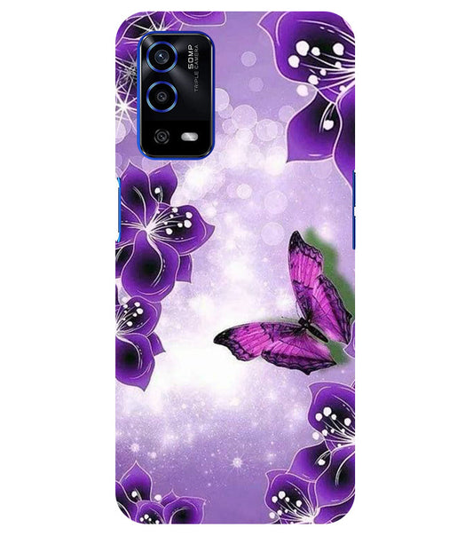 Butterfly Back Cover For Oppo A55