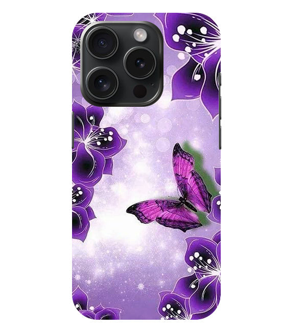 Butterfly Back Cover For Apple Iphone 15 Pro
