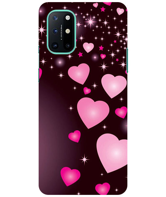 Heart Design Printed Back Cover For Oneplus 8T