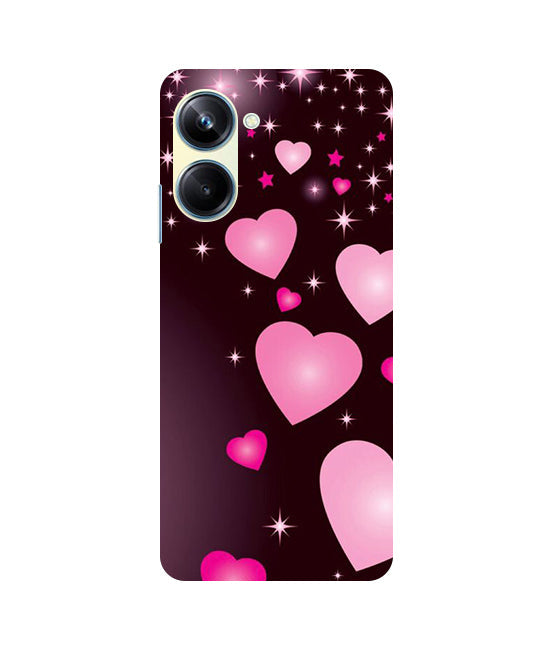 Heart Design Printed Back Cover For Realme 9i 5G