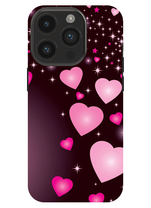 Heart Design Printed Back Cover For Apple Iphone 14 Pro