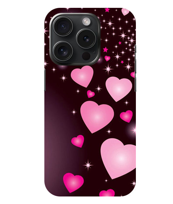 Heart Design Printed Back Cover For Apple Iphone 15 Pro Max