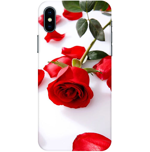 Rose Design Back Cover For Apple Iphone X