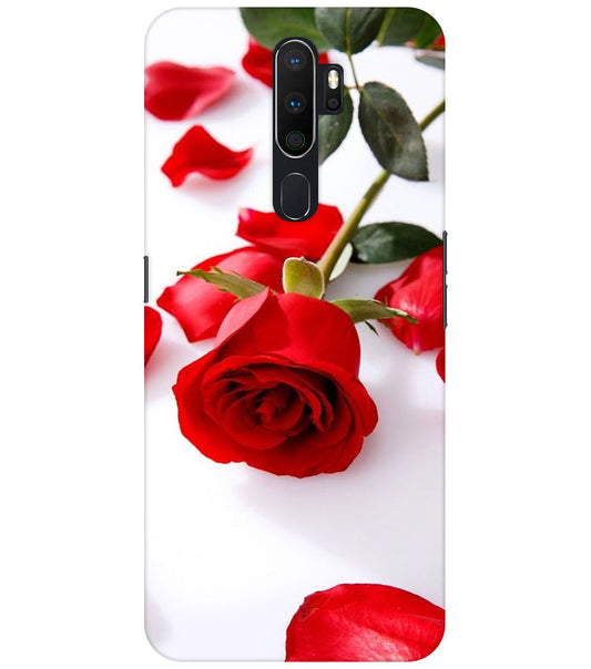 Rose Design Back Cover For Oppo A5 2020