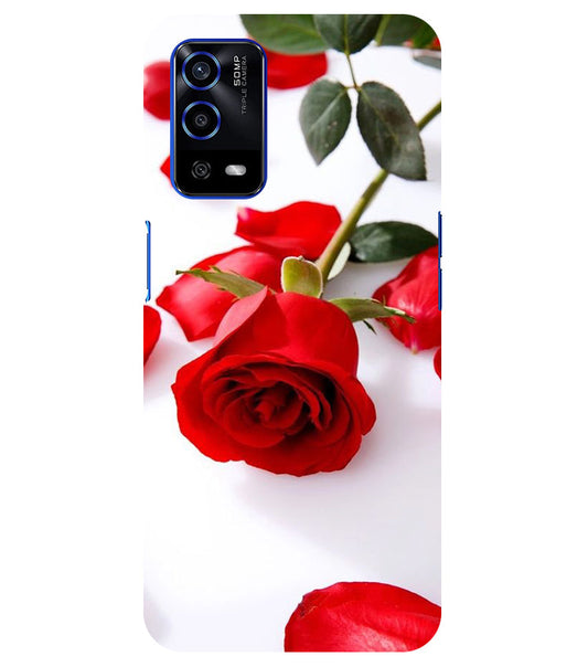 Rose Design Back Cover For Oppo A53S 5G