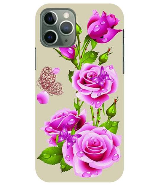 Flower Pattern 1 Design Back Cover For  Apple Iphone 11 Pro