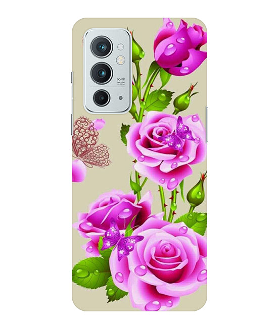 Flower Pattern 1 Design Back Cover For  Oneplus 9RT