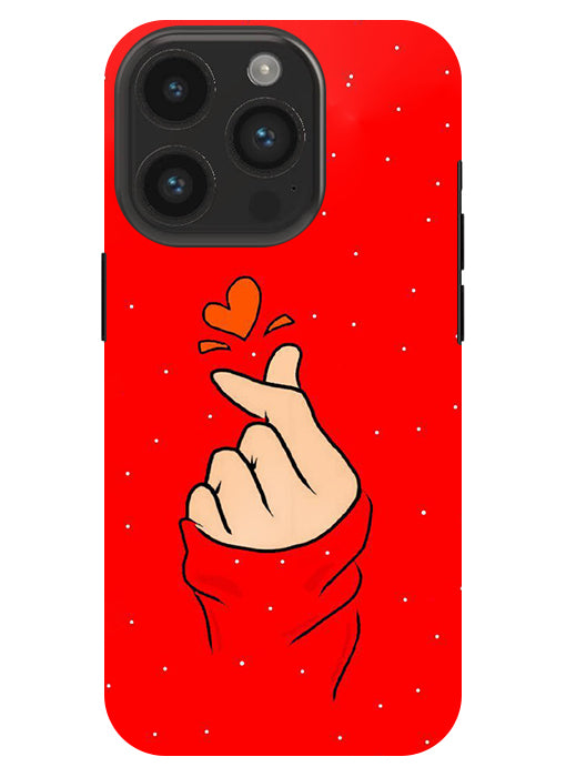 Finger Heart Back Cover For  Apple Iphone 14 Pro