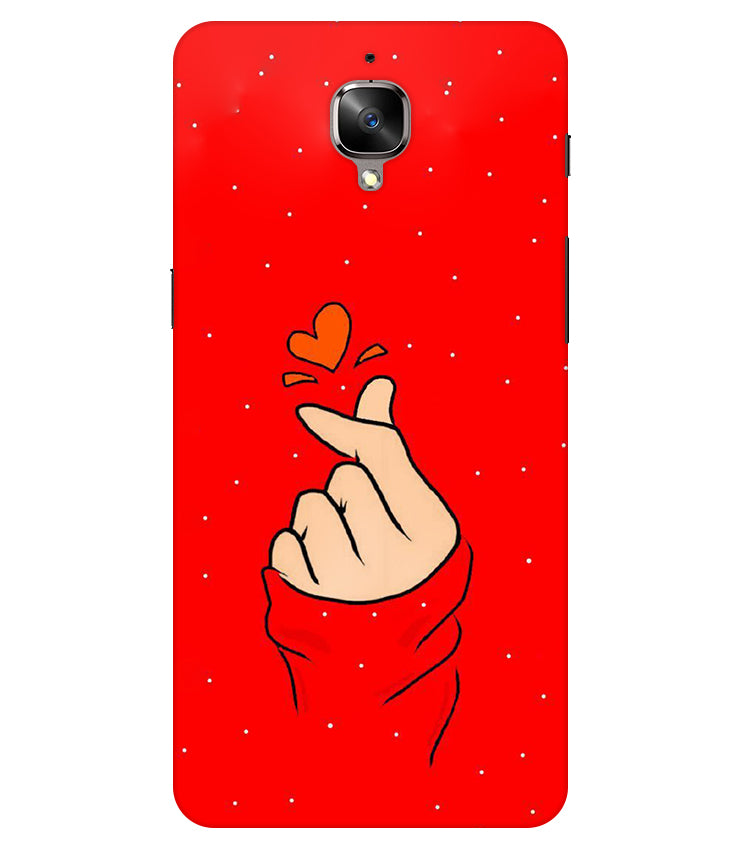 Finger Heart Back Cover For  Oneplus 3/3T