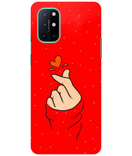 Finger Heart Back Cover For  Oneplus 8T