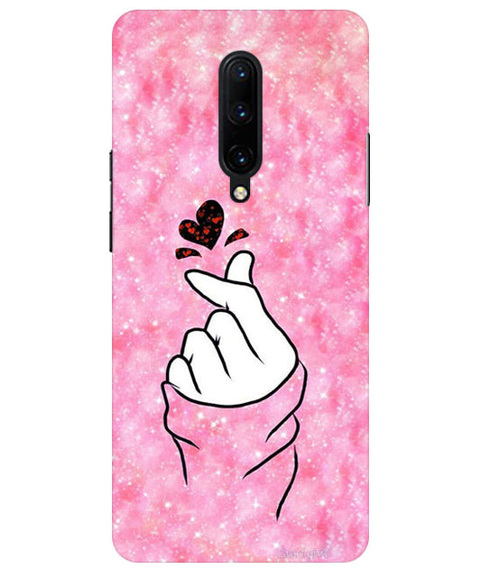 Finger Heart 1 Back Cover For  OnePlus 7 Pro