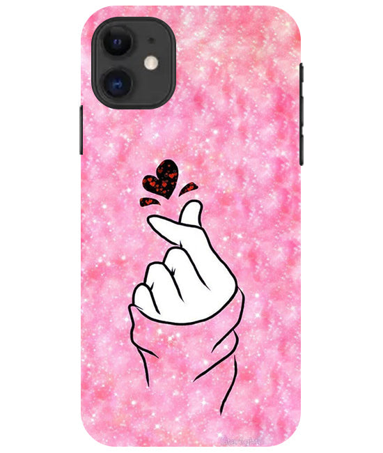 Finger Heart 1 Back Cover For  Apple Iphone 11