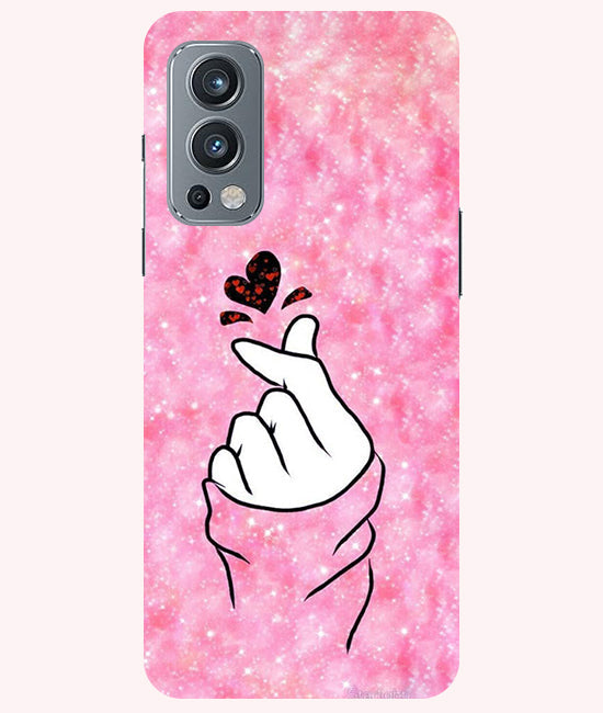 Finger Heart 1 Back Cover For  Oneplus Nord 2 5G