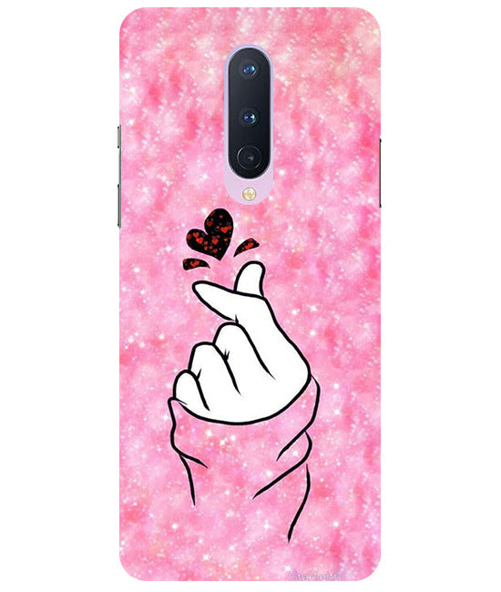 Finger Heart 1 Back Cover For  Oneplus 8