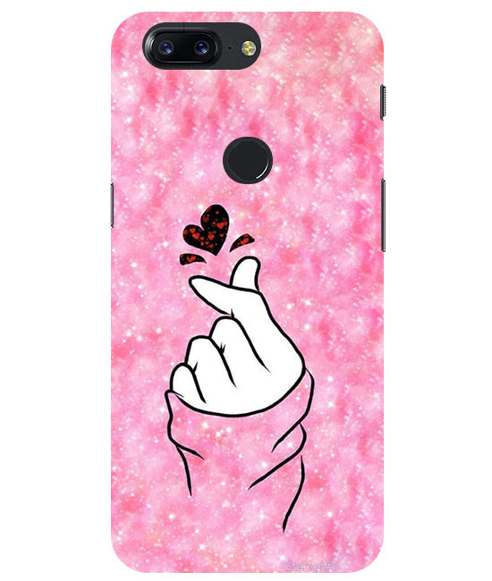 Finger Heart 1 Back Cover For  Oneplus 5T