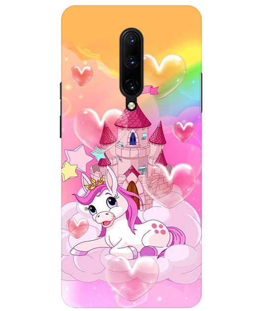 Cute Unicorn Design back Cover For  OnePlus 7 Pro