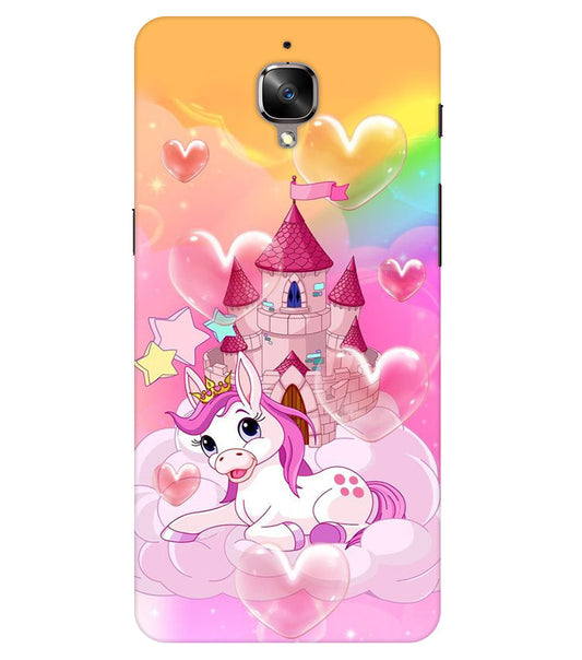 Cute Unicorn Design back Cover For  Oneplus 3/3T