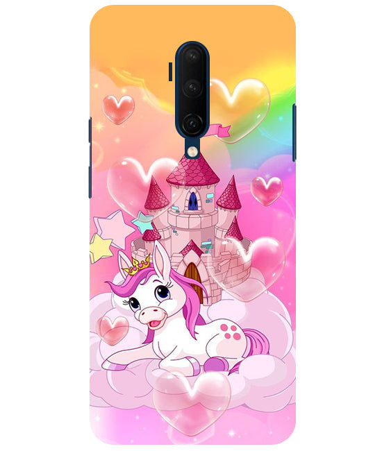 Cute Unicorn Design back Cover For  Oneplus 7T Pro