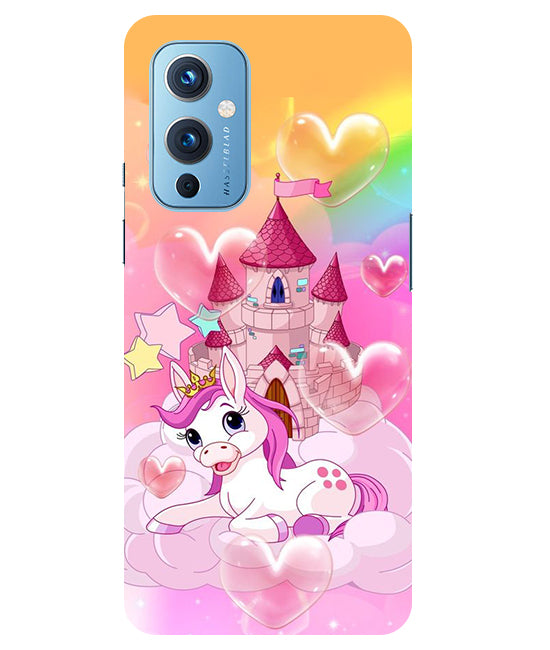 Cute Unicorn Design back Cover For  Oneplus 9