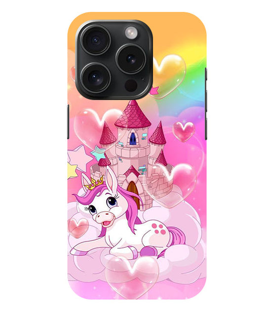 Cute Unicorn Design back Cover For  Apple Iphone 15 Pro