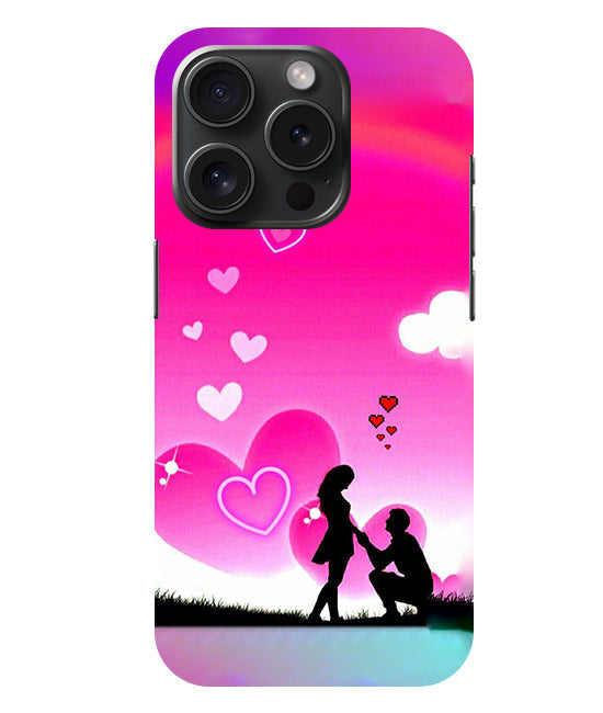 Beautiful Couple Propose  Back Cover For  Apple Iphone 15 Pro Max