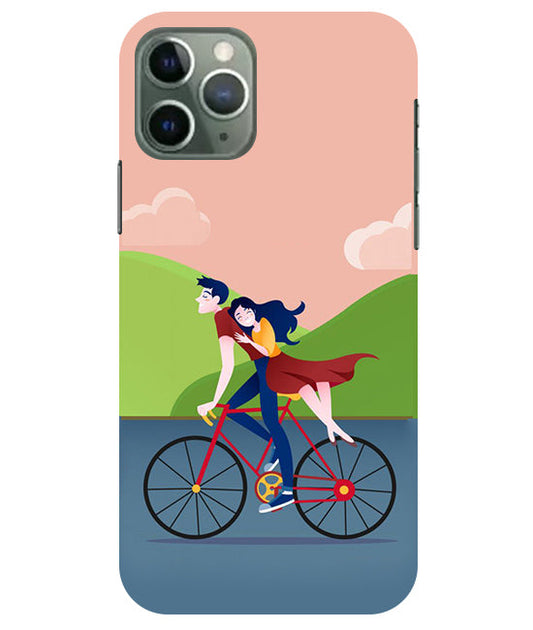 Cycling Couple Back Cover For  Apple Iphone 11 Pro