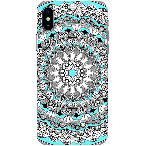 Mandala art Back Cover For  Apple Iphone Xs