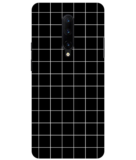 Checkers Box Design Back Cover For   OnePlus 7 Pro