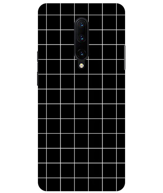 Checkers Box Design Back Cover For   OnePlus 7 Pro