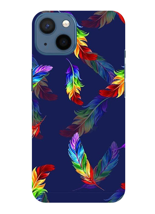 Multicolor Leaf Back Cover For  Apple Iphone 14 Plus