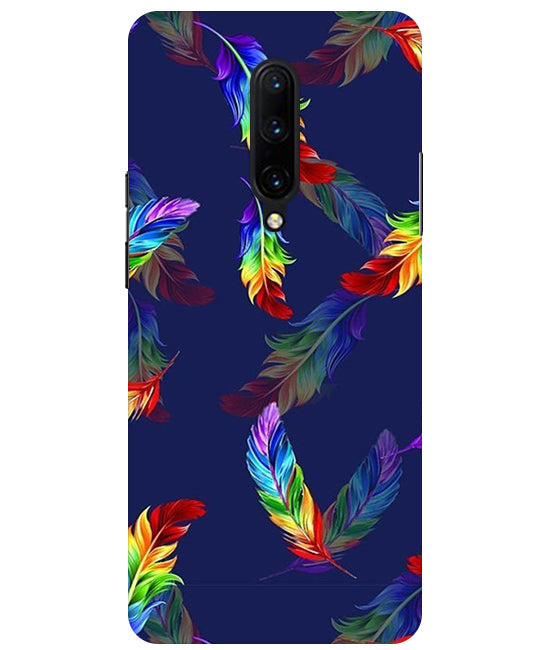 Multicolor Leaf Back Cover For  OnePlus 7 Pro