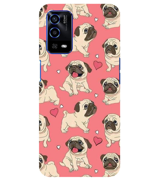 Cuties Puppy Back Cover for  Oppo A53S 5G