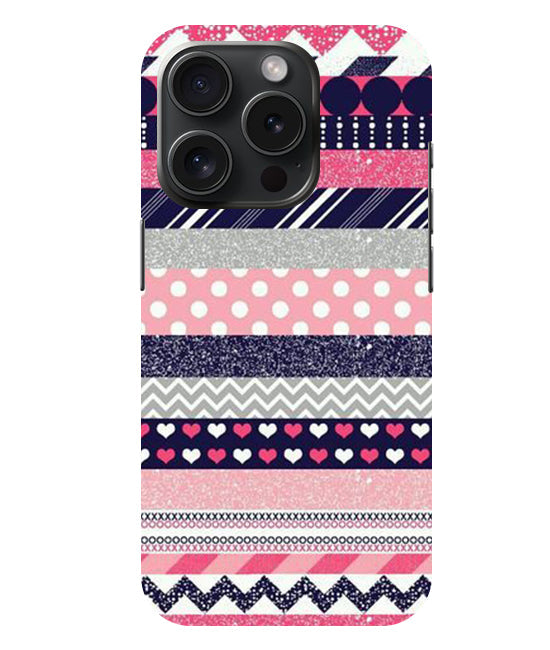 Colorful Stripes Back Cover For  Iphone 15 Pro