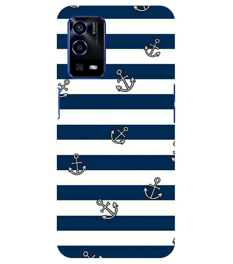 Stripes Patter Back Cover For  Oppo A53S 5G