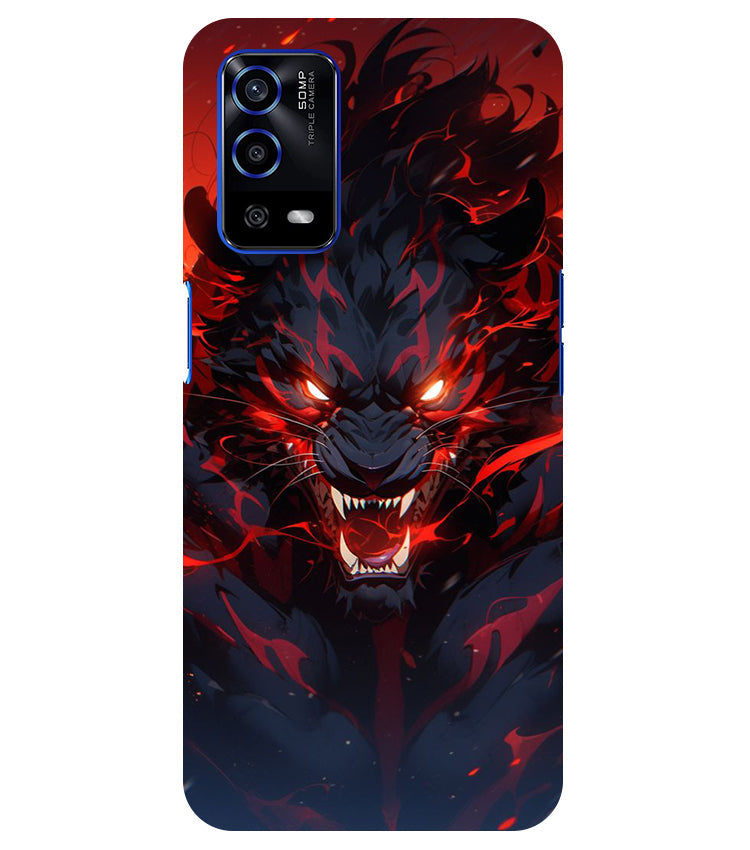 Angry Lion Back Cover For  Oppo A53S 5G