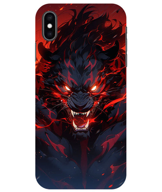 Angry Lion Back Cover For  Apple Iphone Xs