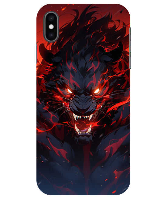 Angry Lion Back Cover For  Apple Iphone X