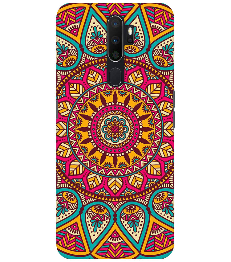 mandala Back Cover For  Oppo A9 2020