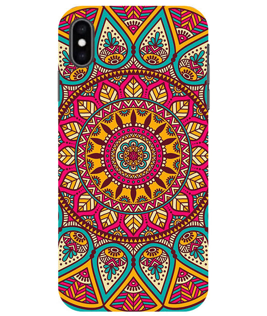 mandala Back Cover For  Apple Iphone Xs